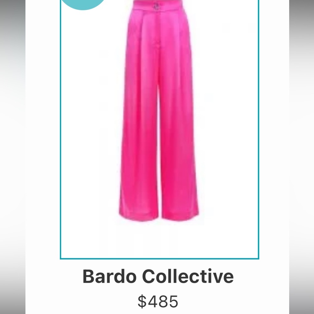 Bardo Collective Pink Wide-Leg Pants Size S